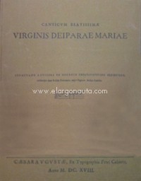 Canticum beatissimae virginis Deiparae Mariae. 9788478200733