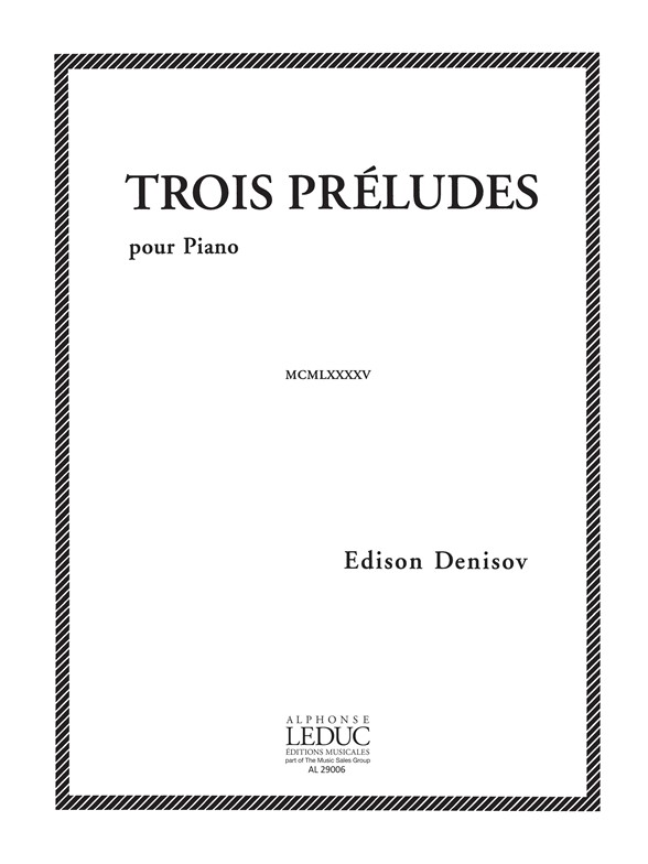 3 Préludes, piano. 9790046290060