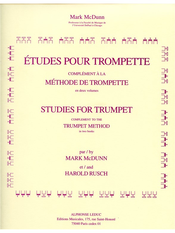 Études pour trompette: complément à la méthode de trompette