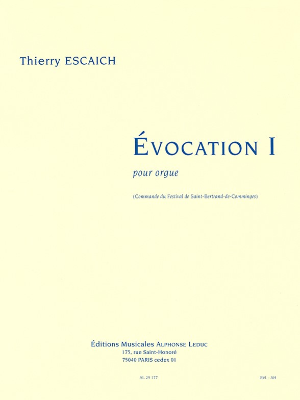 Evocation I, pour orgue