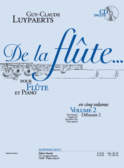 De la flûte, vol. 2, pour flûte et piano