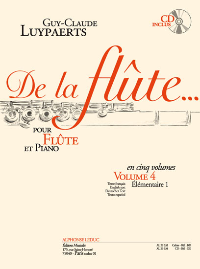 De la flûte, vol. 4, pour flûte et piano