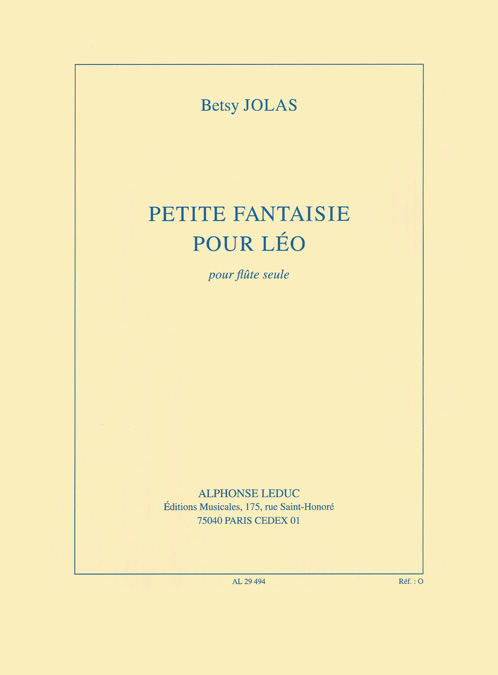 Petite fantaisie pour Léo, pour flûte. 9790046294945