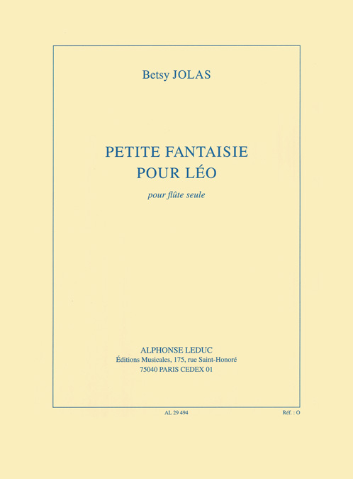 Petite fantaisie pour Léo, pour flûte