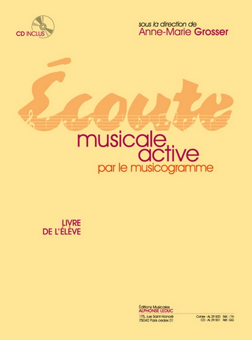 Écoute musicale active par le musicogramme, livre de l'élève