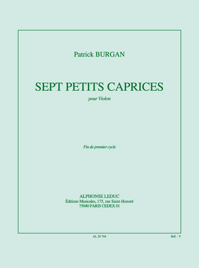 7 petits caprices, pour violon