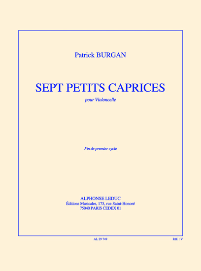 7 petits caprices, pour violoncelle