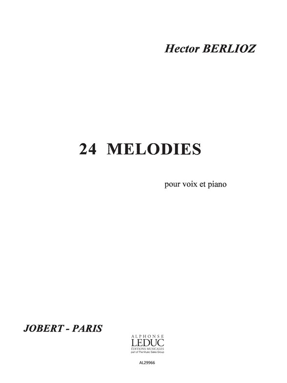 24 Mélodies, pour voix et piano. 9790230867092