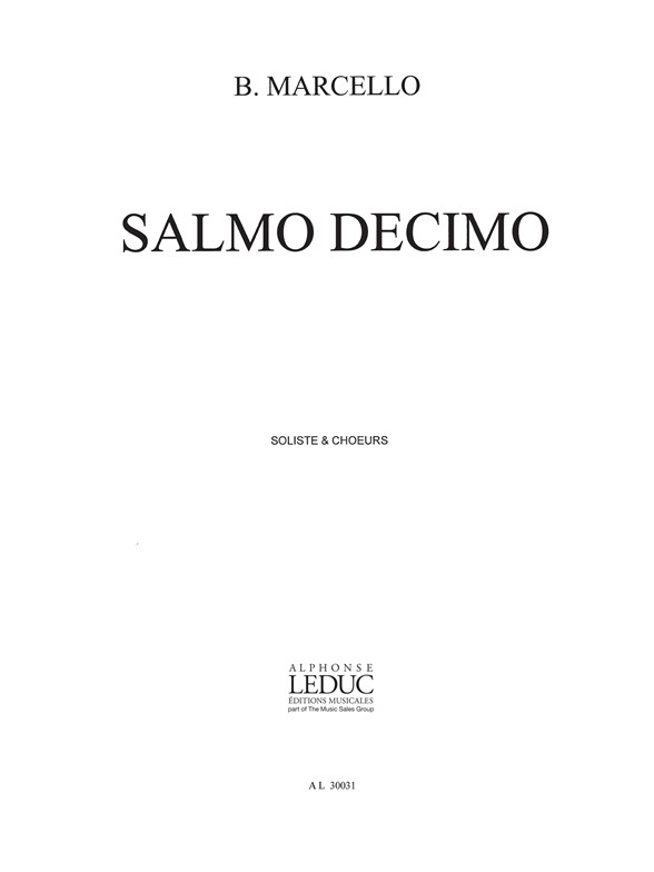 Salmo decimo, soli et choeur