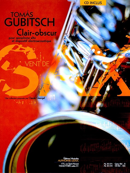 Clair-Obscur, pour saxophone alto et dispositif électroacustique. 9790046303715