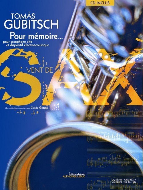 Pour mémoire..., pour saxophone Mi b. 9790046303890