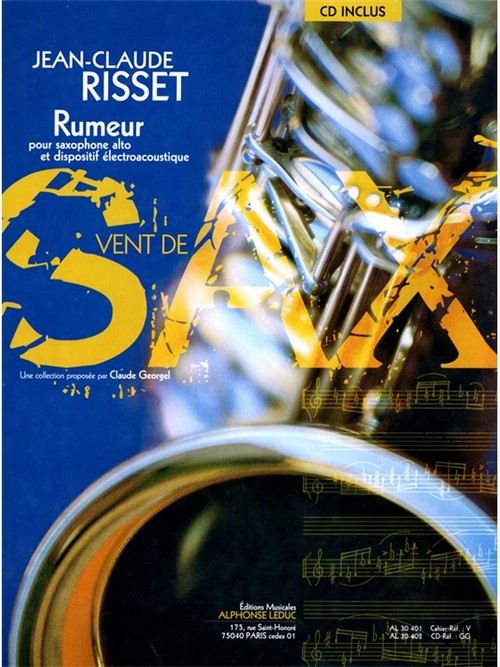 Rumeur, pour saxophone Mi b