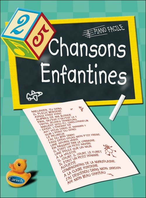 25 Chansons enfantines, piano facile. 9790231100082