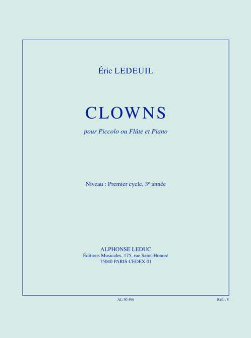 Clowns, pour fûte et piano