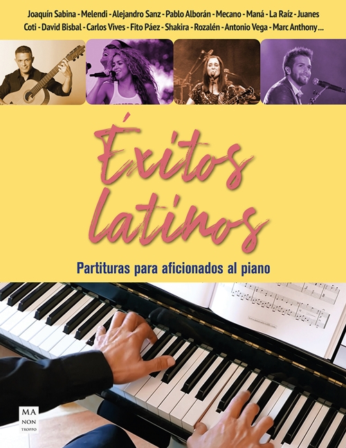 Éxitos latinos. Partituras para aficionados al piano. 9788418703041