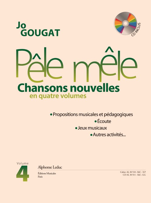 Pêle mêle, chansons nouvelles, vol. 4: propositions musicales et pédagogiques