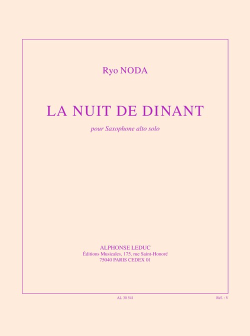 La Nuit de Dinant, pour saxophone alto solo