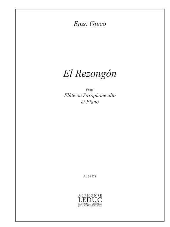 El rezongón, pour flûte ou saxophone alto et iano. 9790046305788