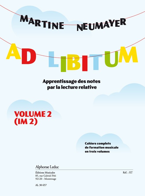 Ad Libitum, apprentissage des notes par la lecture relative, vol. 2. 9790046306570