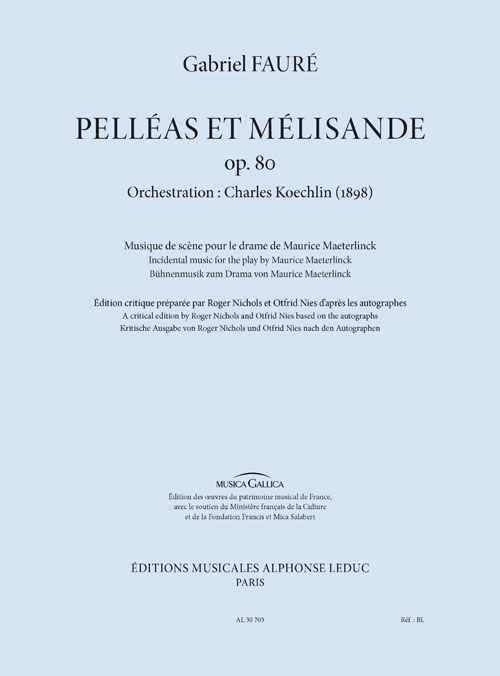 Pelléas et Mélisande, op. 80, musique de scène, orchestration de Charles Koechlin (1898)