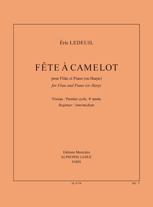 Fête à Camelot, pour flûte et piano (ou harpe). 9790046307409