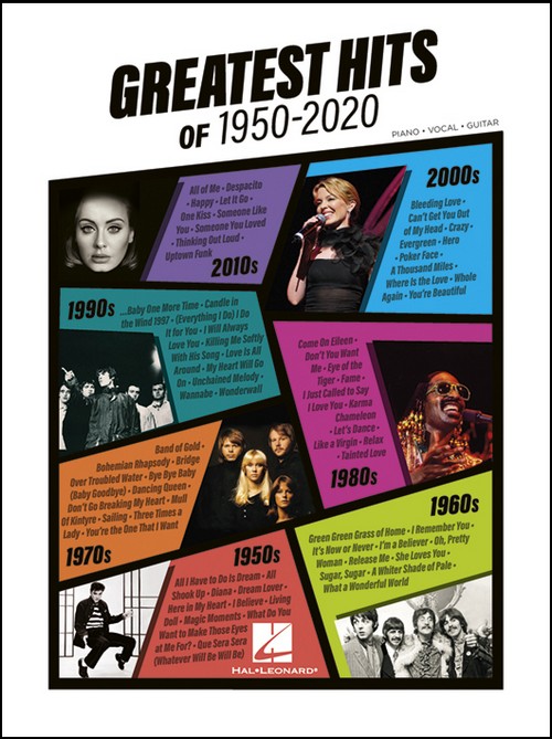 Greatest Hits of 1950-2020, Piano, Vocal and Guitar