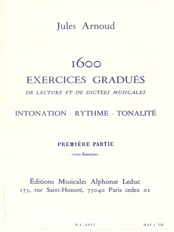 1600 Exercices gradués, vol. 1