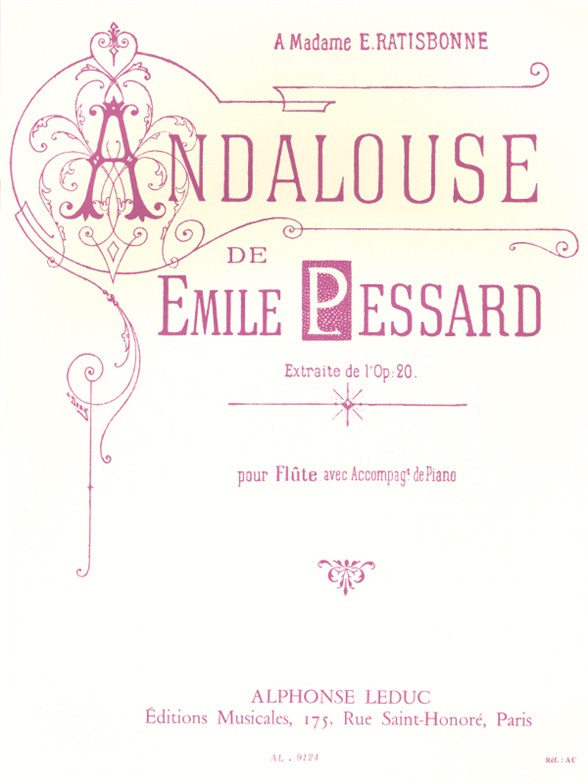 Andalouse Op. 20, pour flûte et piano