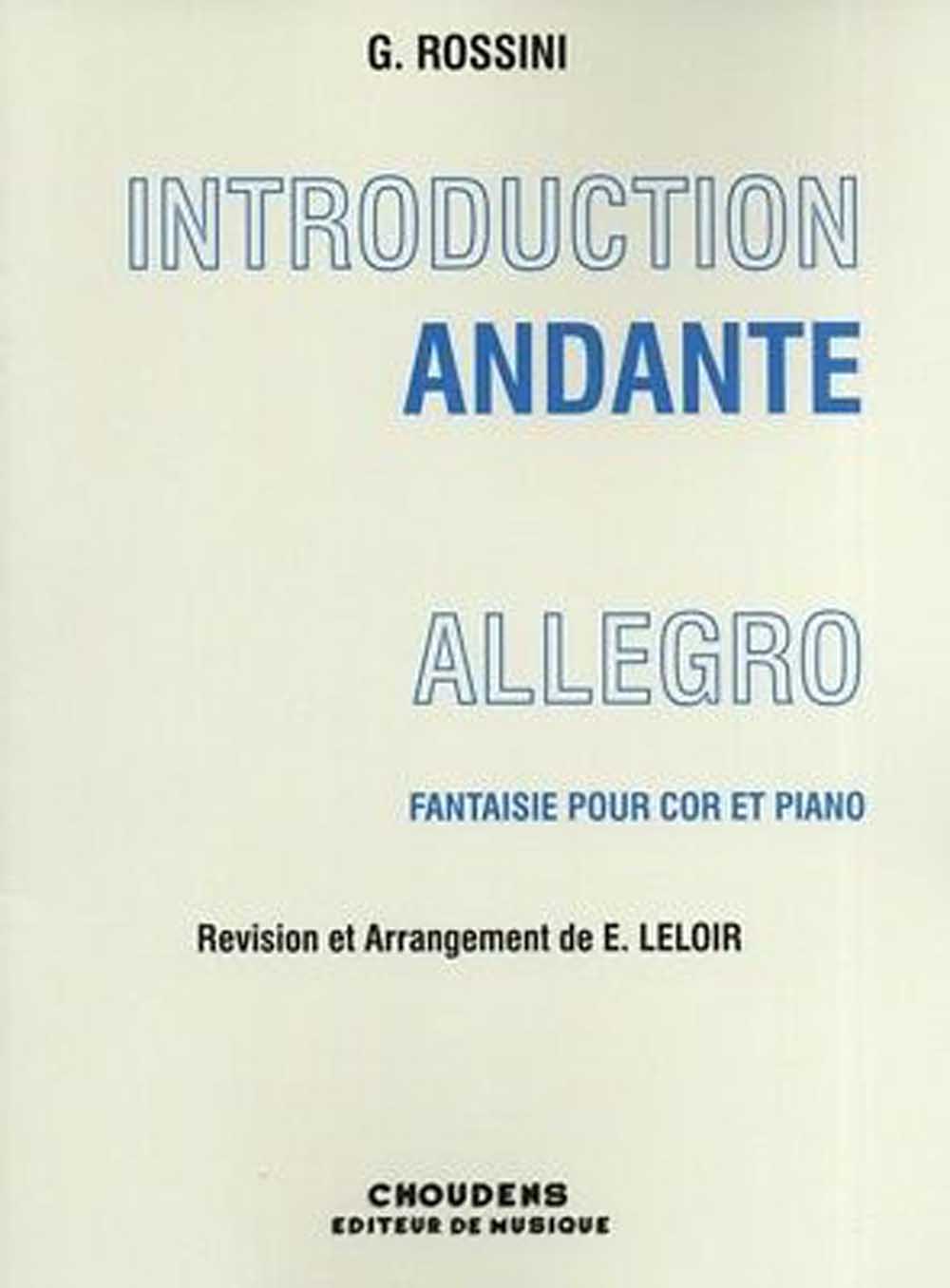 Introduction, andante et allegro, fantaisie pour cor et piano