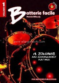 Batterie facile, vol. 1: 13 standards avec accompagnement play back