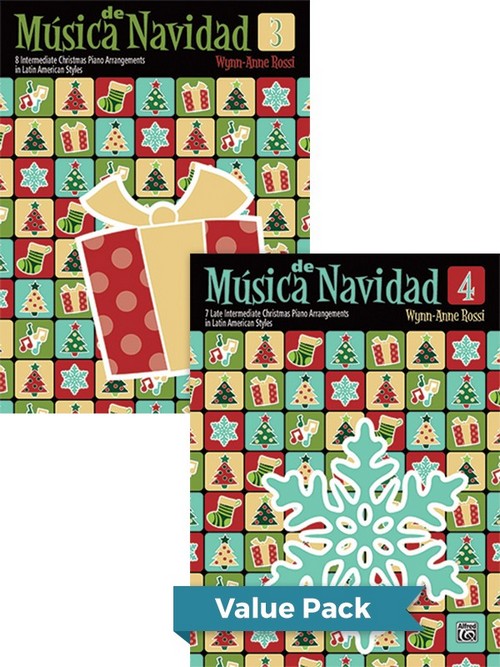 Musica de Navidad Books 3 & 4 Value Pack, Piano. 85844