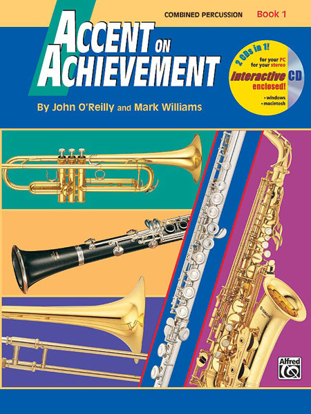 Accent On Achievement, Book 1 (Combined Percussion: Snare Drum, Bass Drum, Accessories and Mallet Percussion), Concert Band