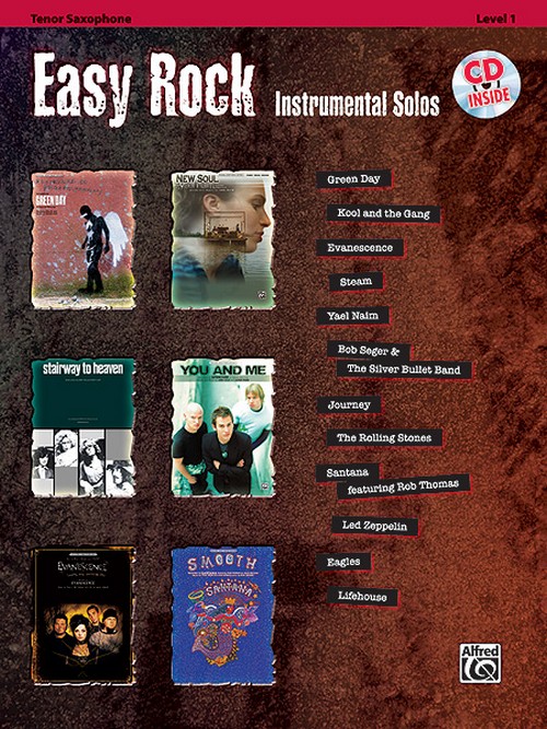 Easy Rock Instrumental Solos, Tenor Saxophone