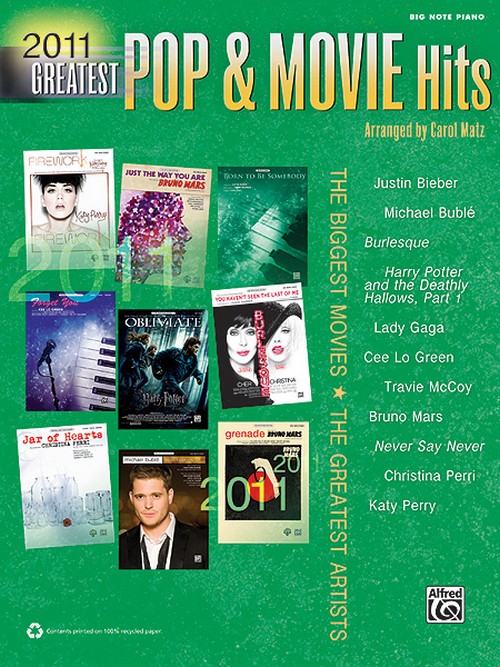 2011 Greatest Pop & Movie Hits, Piano