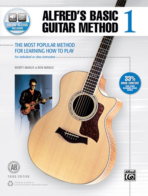 Alfred's Basic Guitar Method 1 (Third Edition): The Most Popular Method for Learning How to Play