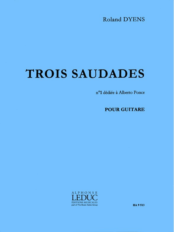 Saudade nº 1, guitare. 9790230795135