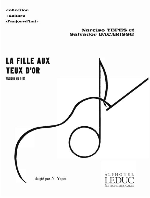 Fille aux yeux d'or, pour guitare