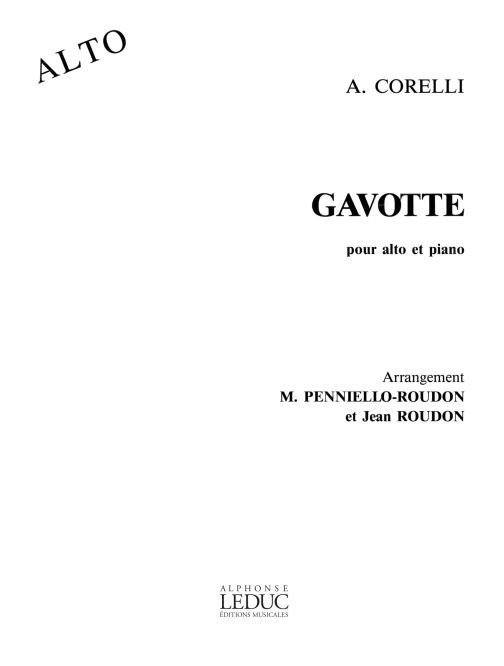 Gavotte, pour alto et piano