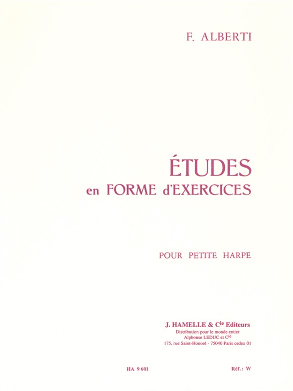 Études en forme d'exercices, pour la petite harpe