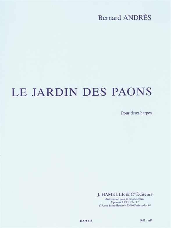 Le jardin des paons, pour deux harpes