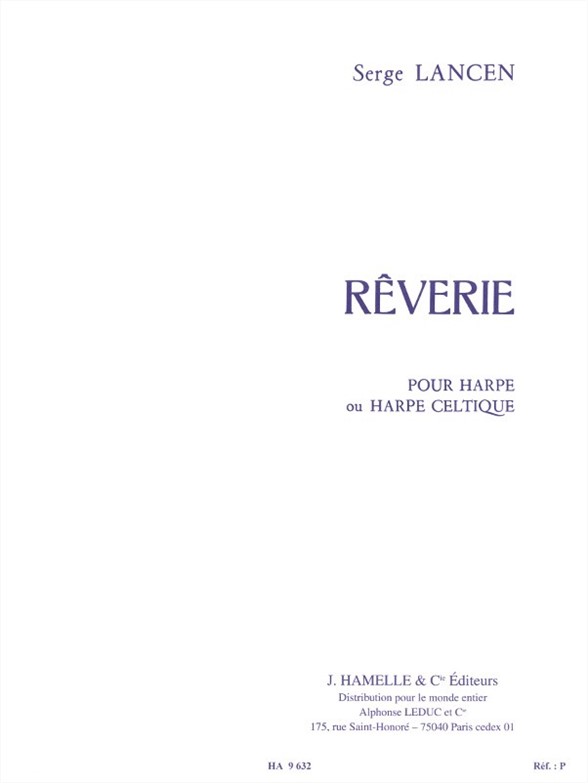 Rêverie, harpe ou harpe celtique. 9781785589157