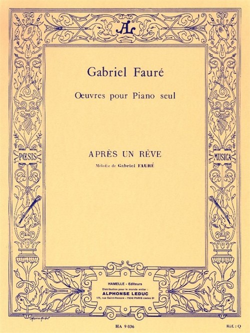 Après Un Rêve Op. 7 nº 1, piano. 9790230790369