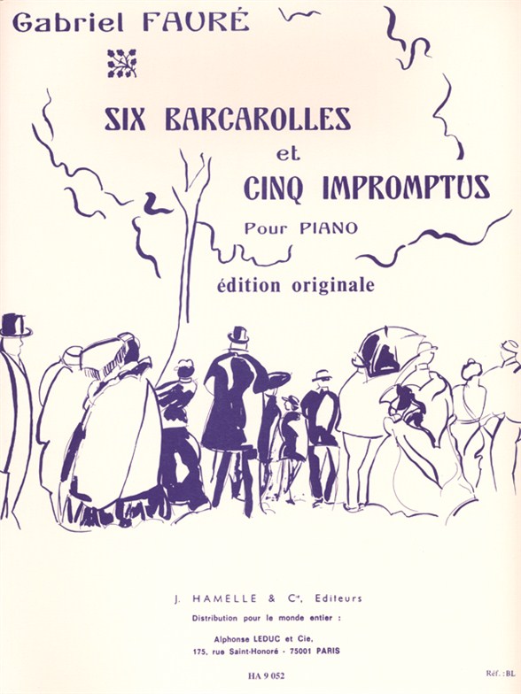 6 Barcarolles et 5 impromptus, piano. 9790230790529