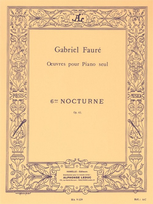 Nocturne nº 6, Op. 63 en Ré b, piano. 9781785585173