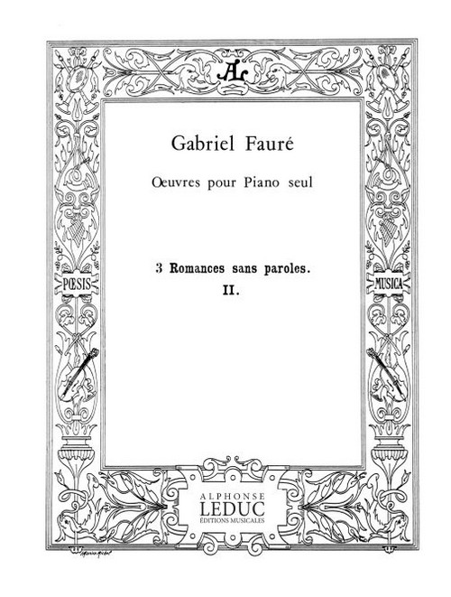 3 Romances sans paroles Op.17, nº 2 en La mineur, pour piano seul