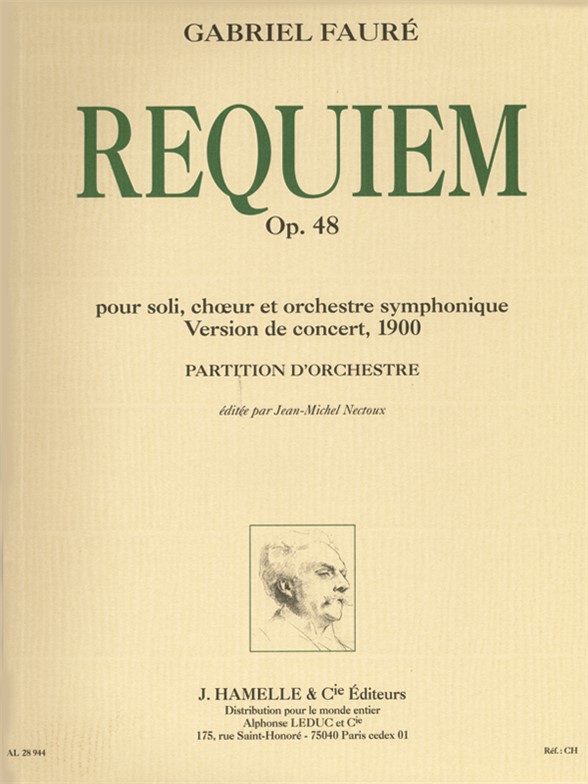 Requiem op. 48: pour soli, choeur et orchestre de chambre, version 1900, partition d'orchestre
