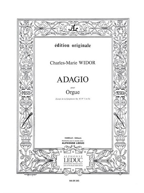 Adagio, extrait de la Symphonie nº 5, orgue. 9790570692149