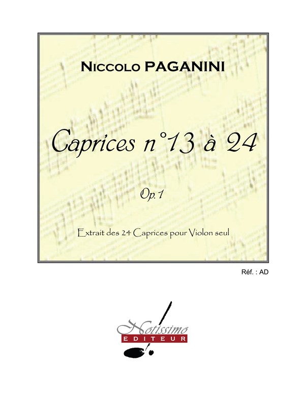 24 Caprices, vol. 2: Caprices 13 à 24, violon seul. 9790560380339