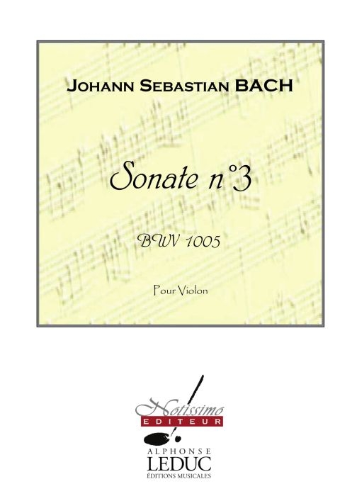 Sonate nº 3 BWV 1005, Violon