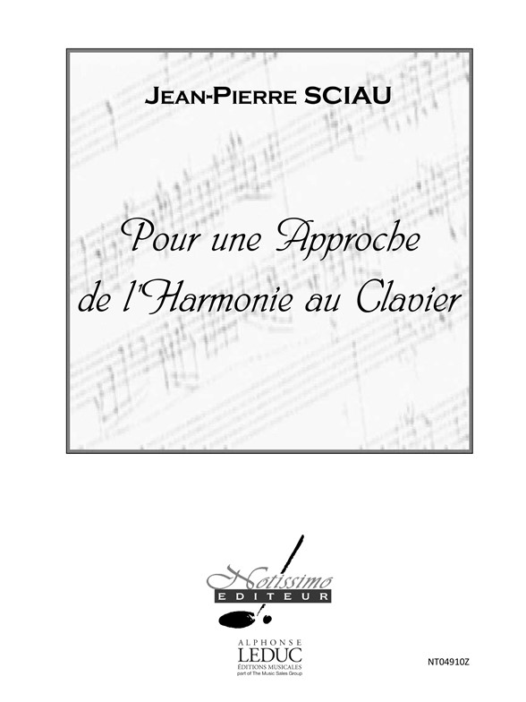 Pour une approche de l'harmonie au clavier